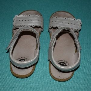 Pearl white sandals